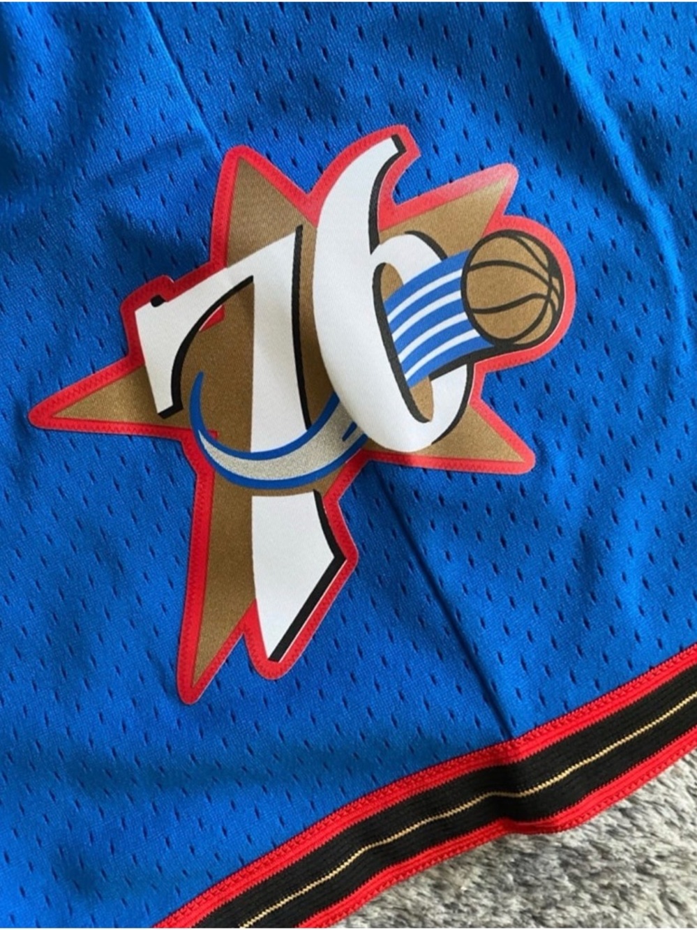 Men’s Philadelphia 76ers Shorts, Mitchell & Ness, Swingman 99-00, Size XL, NWT